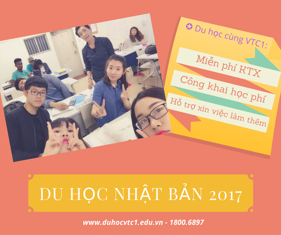 Tuyển sinh Du học Nhật Bản kỳ 07/2017 - Miễn phí KTX, học tiếng, tỉ lệ đỗ visa cao nhất