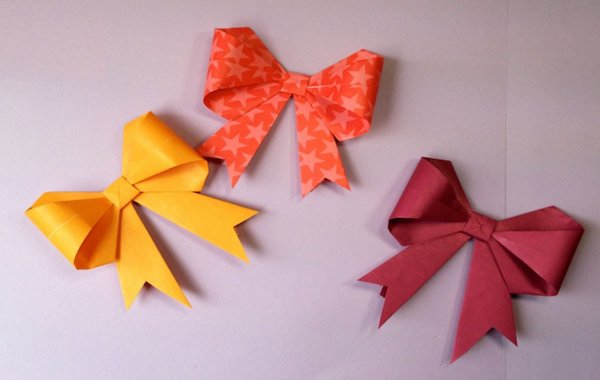 Học gấp giấy ORIGAMI: Nơ đeo cực xinh